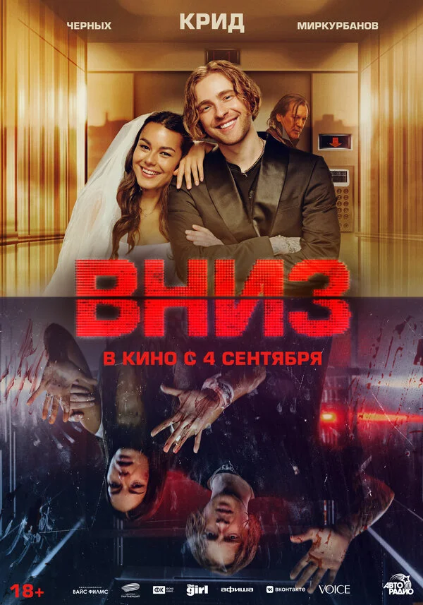 Вниз постер